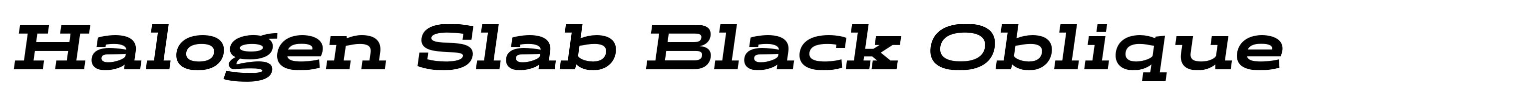 Halogen Slab Black Oblique