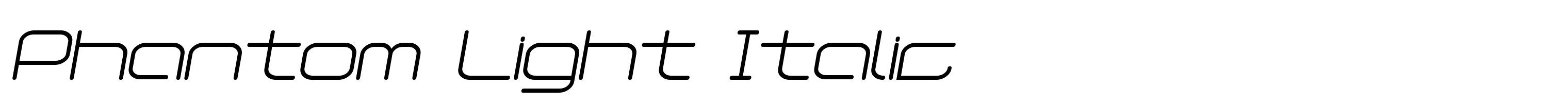 Phantom Light Italic