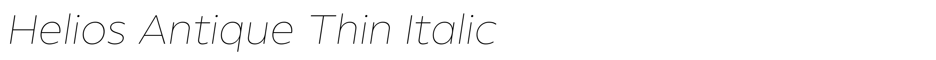 Helios Antique Thin Italic