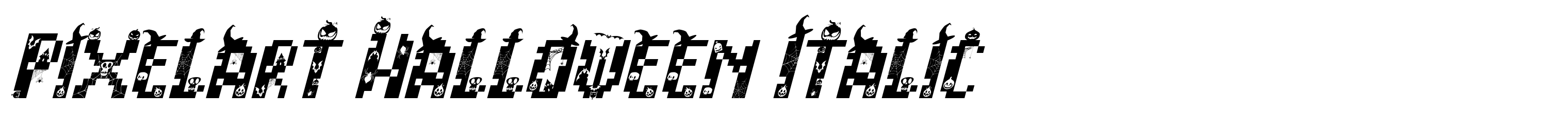 Pixelart Halloween Italic