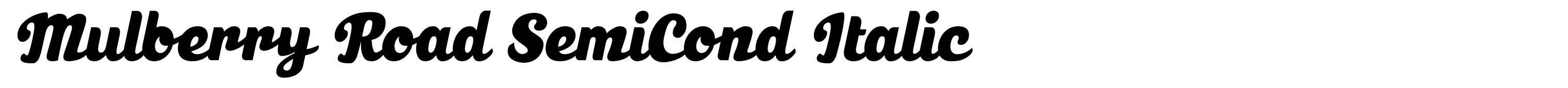 Mulberry Road SemiCond Italic