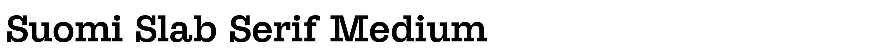Suomi Slab Serif Medium