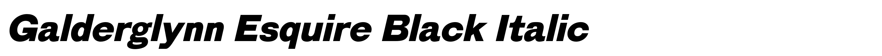 Galderglynn Esquire Black Italic