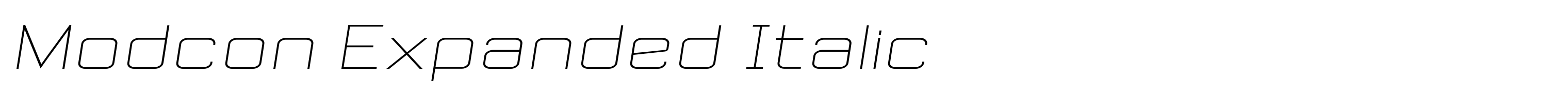 Modcon Expanded Italic