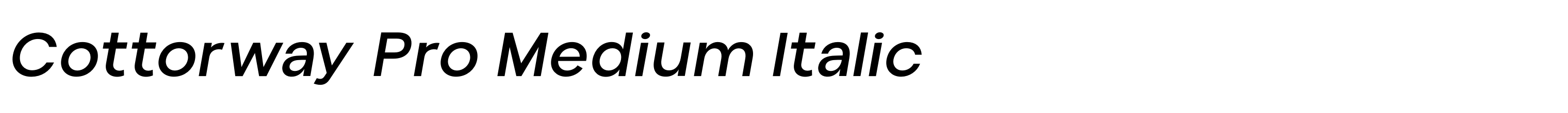 Cottorway Pro Medium Italic