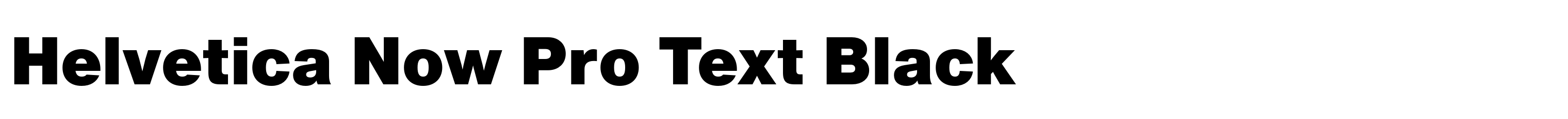 Helvetica Now Pro Text Black