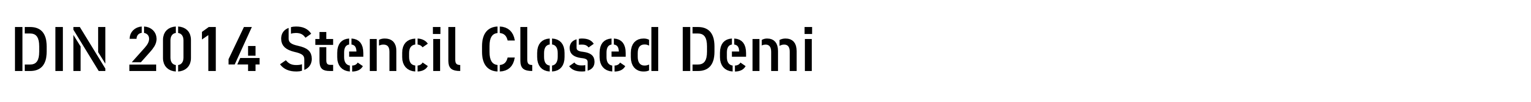 DIN 2014 Stencil Closed Demi