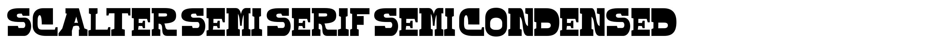 Scalter Semi Serif Semi Condensed