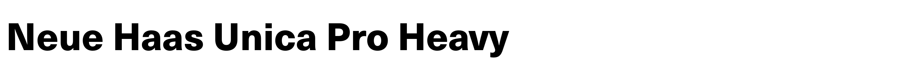Neue Haas Unica Pro Heavy