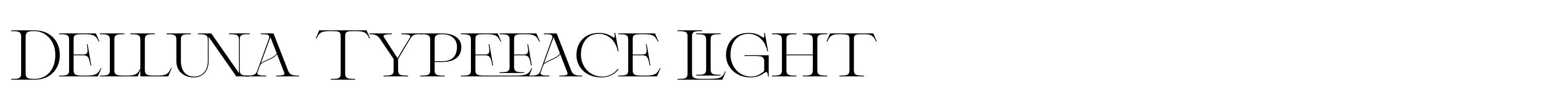 Delluna Typeface Light