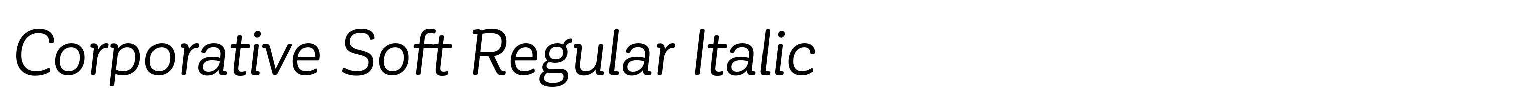 Corporative Soft Regular Italic