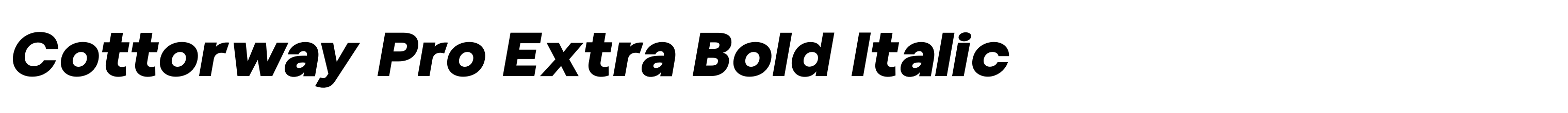 Cottorway Pro Extra Bold Italic