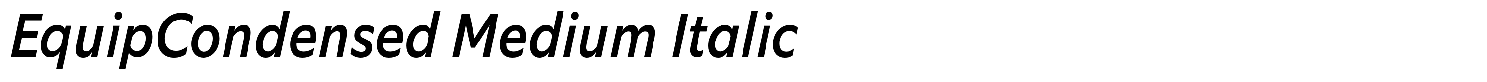 EquipCondensed Medium Italic