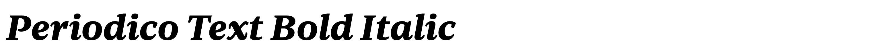 Periodico Text Bold Italic