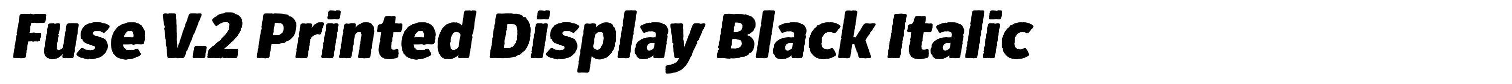 Fuse V.2 Printed Display Black Italic