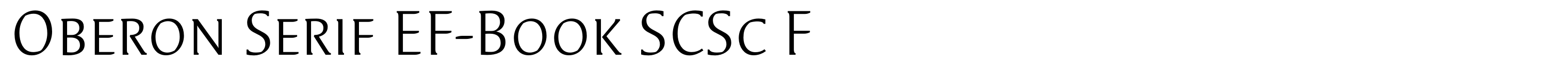 Oberon Serif EF-Book SCSc F