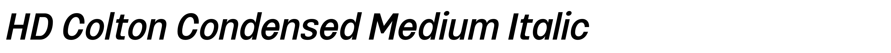 HD Colton Condensed Medium Italic