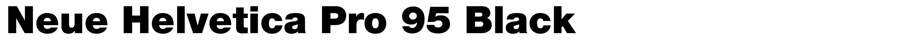 Neue Helvetica Pro 95 Black