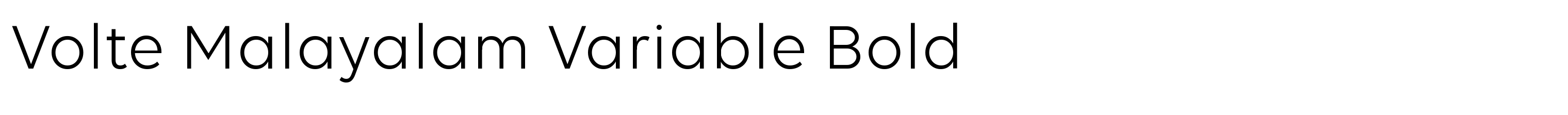 Volte Malayalam Variable Bold