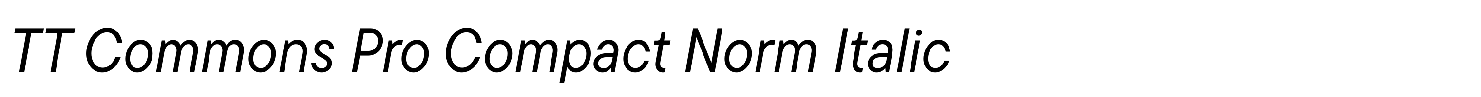 TT Commons Pro Compact Norm Italic