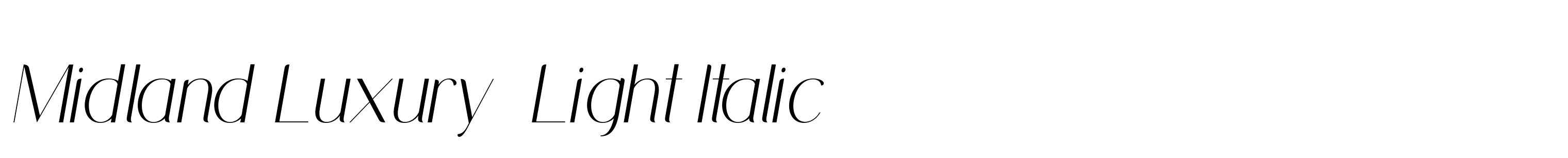 Midland Luxury  Light Italic