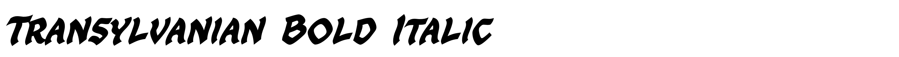 Transylvanian Bold Italic