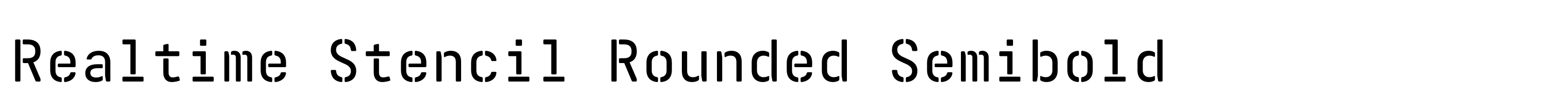 Realtime Stencil Rounded Semibold