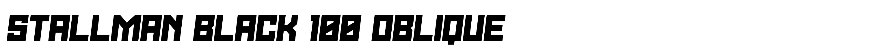 Stallman Black 100 Oblique