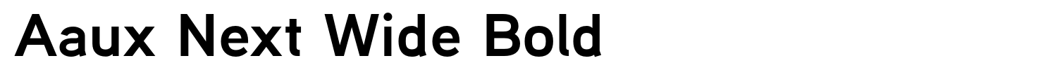 Aaux Next Bold Font