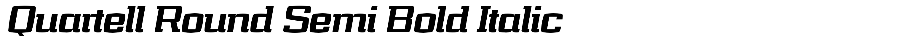 Quartell Round Semi Bold Italic