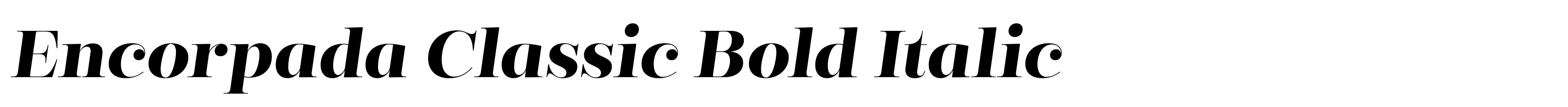 Encorpada Classic Bold Italic