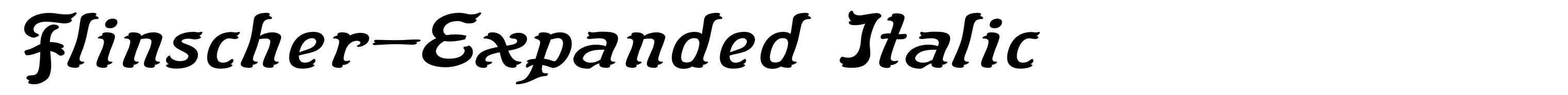 Flinscher-Expanded Italic