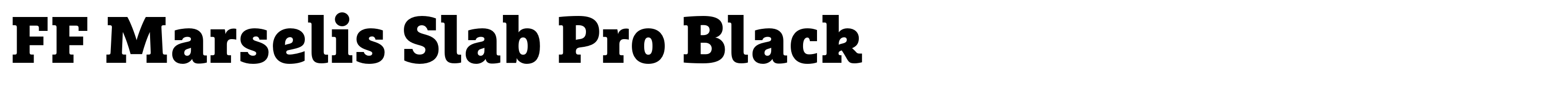 FF Marselis Slab Pro Black