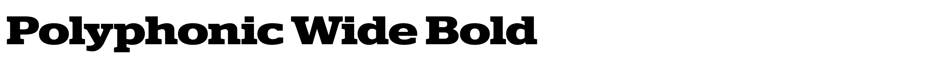 Polyphonic Wide Bold