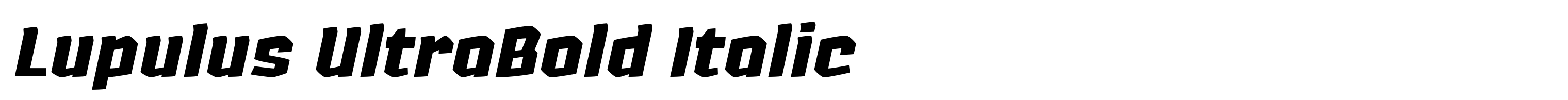 Lupulus UltraBold Italic