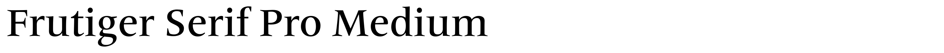 Frutiger Serif Pro Medium
