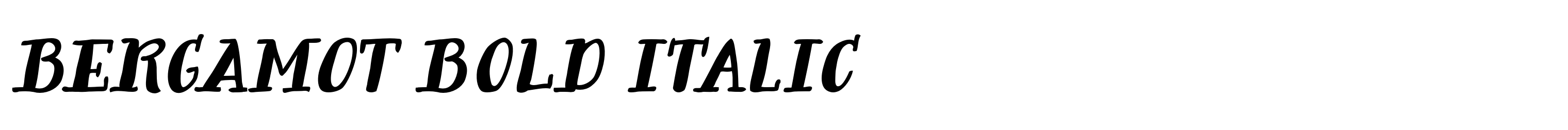 Bergamot Bold Italic