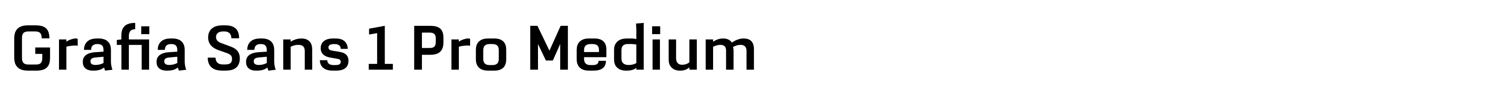 Grafia Sans 1 Pro Medium