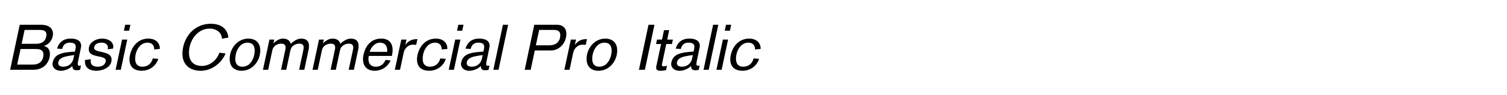 Basic Commercial Pro Italic