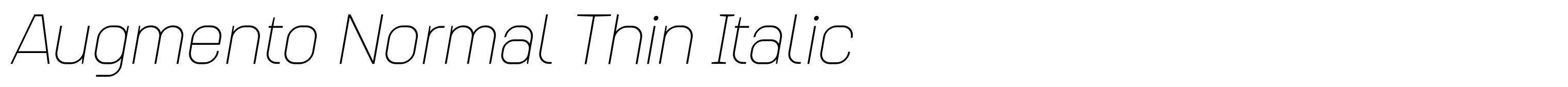 Augmento Normal Thin Italic