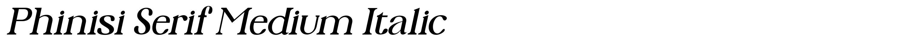 Phinisi Serif Medium Italic