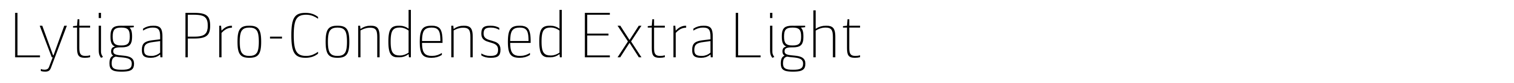 Lytiga Pro-Condensed Extra Light