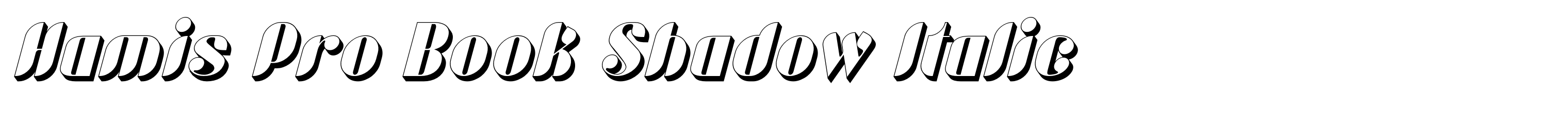 Hamis Pro Book Shadow Italic