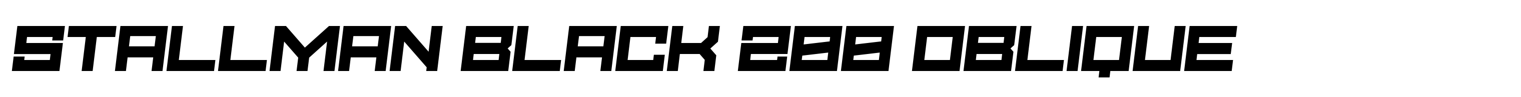 Stallman Black 200 Oblique