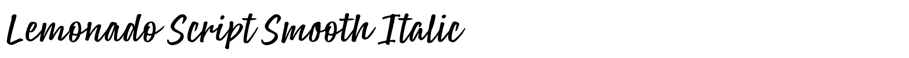 Lemonado Script Smooth Italic