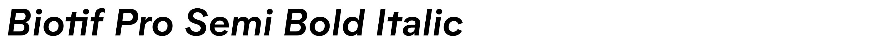 Biotif Pro Semi Bold Italic