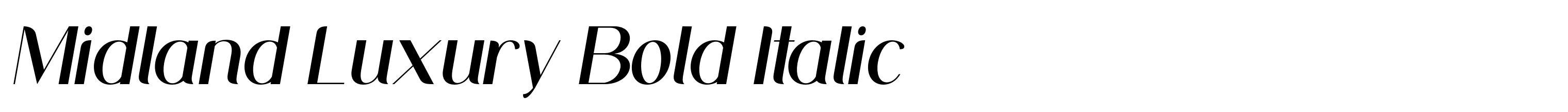 Midland Luxury Bold Italic