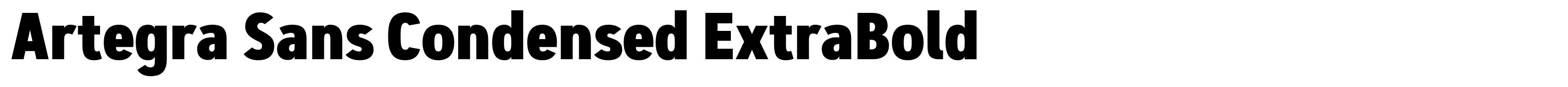 Artegra Sans Condensed ExtraBold