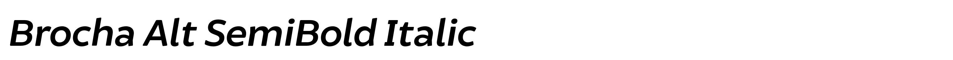 Brocha Alt SemiBold Italic