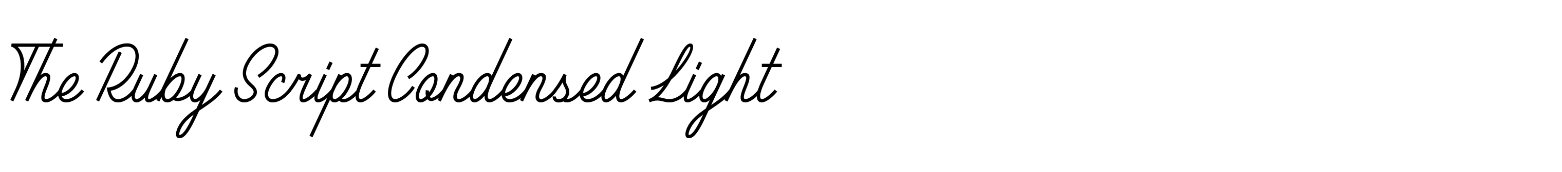 The Ruby Script Condensed Light